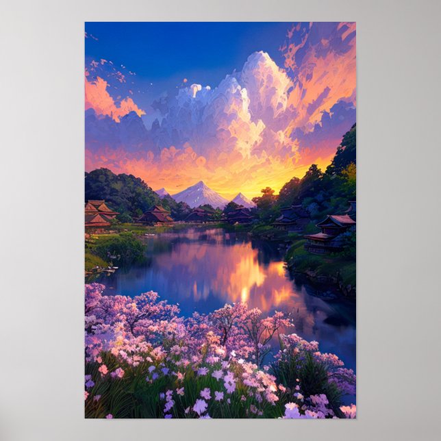 Poster Aldeia no lago (Frente)