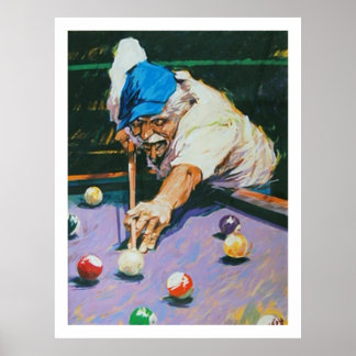 Poster Aldo Luongo Billiards