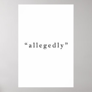 Poster Alegadamente