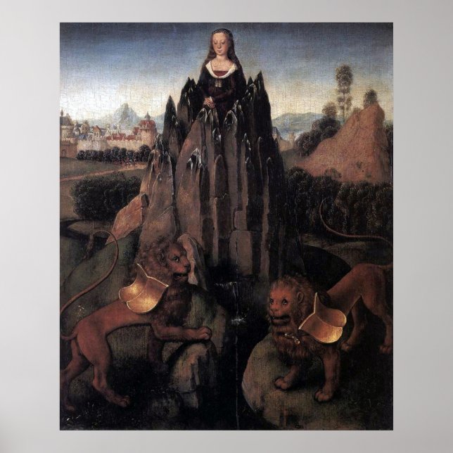 Poster Alegoria com uma Virgem - Hans Memling - c1480 (Frente)