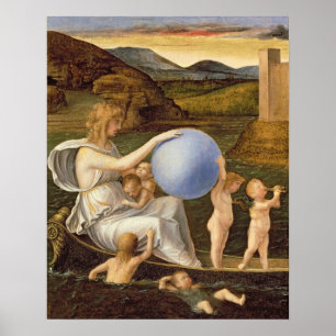 Pôster Alegoria da Fortuna Mutável, ou Melancolia (óleo s