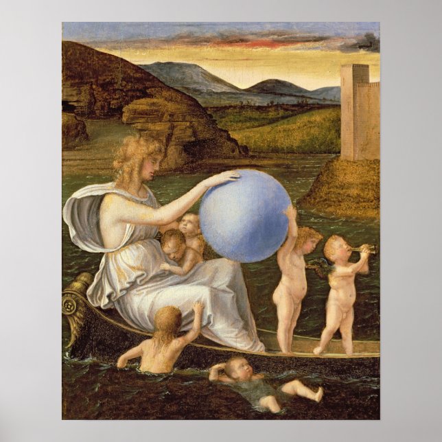 Pôster Alegoria da Fortuna Mutável, ou Melancolia (óleo s (Frente)