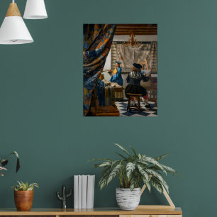 Poster Alegoria da Pintura Johannes Vermeer