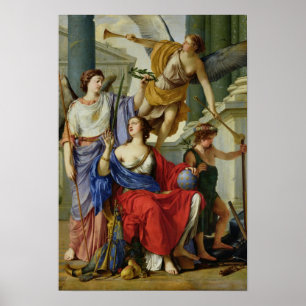 Poster Alegoria da regência de Anne de Áustria 1648
