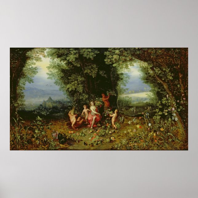 Pôster Alegoria da Terra (Frente)