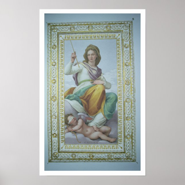 Poster Alegoria de castidade (fresco) (Frente)