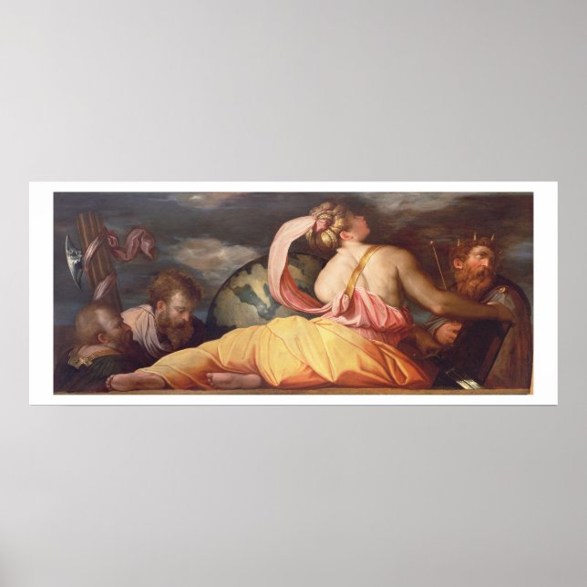 Pôster Alegoria de Geografia (Frente)