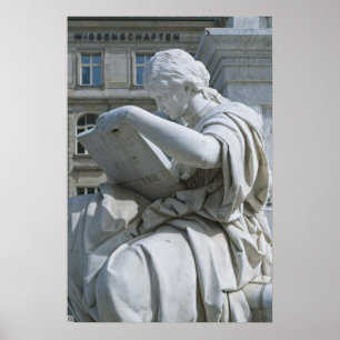 Pôster Alegoria de História do Monumento Schiller em Berl