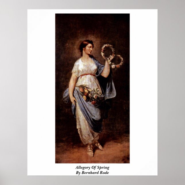 Pôster Alegoria De Primavera Por Bernhard Rode (Frente)