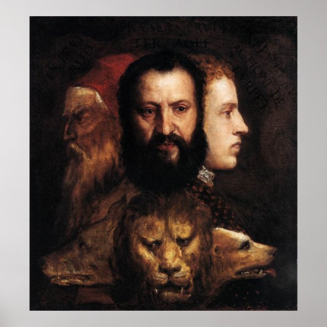 Poster Alegoria de Prudência (Frente)