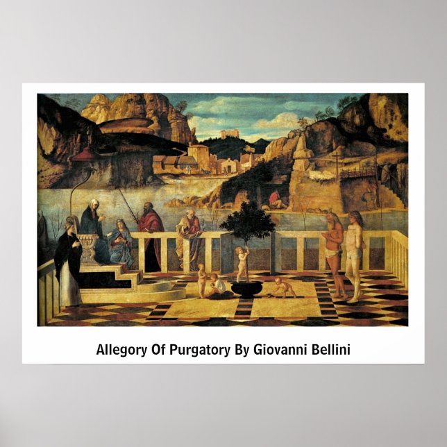 Pôster Alegoria De Purgatório De Giovanni Bellini (Frente)