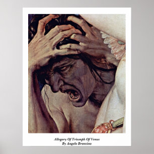 Pôster Alegoria De Triunfo De Vênus Por Angelo Bronzino
