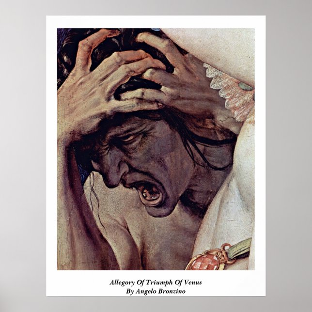 Pôster Alegoria De Triunfo De Vênus Por Angelo Bronzino (Frente)