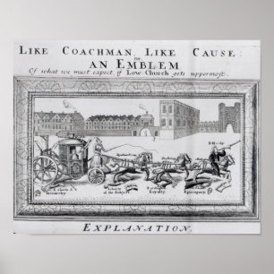 Pôster Alegoria dos perigos da baixa igreja