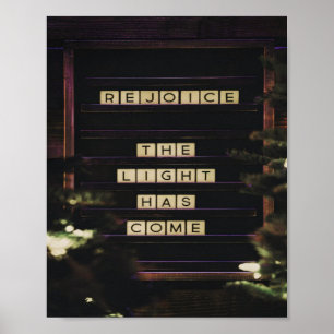 Poster Alegra-Te Que A Luz Chegou A Isaiah 60 Bíblia Ver