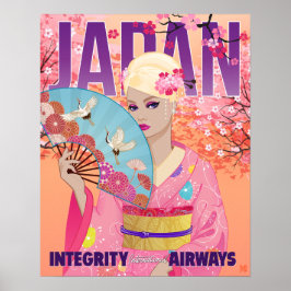 Poster Alegre no Japão Pequeno