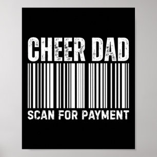 Poster Alegre Pai Leia para Pagamento Cheerleading 