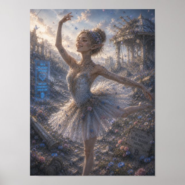 Poster Alegria / Bailarina / Campo de Flores (Frente)