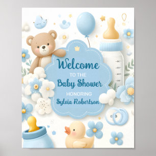 Poster Alegria do Pacote Azul: Chá do Bear Bear Bear