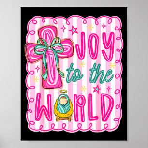 Poster Alegria Escolástica Para o Mundo Cruz de Natal Cri