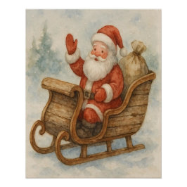 Pôster Alegria Natalina – Arte de Cartaz de Natal Elegant