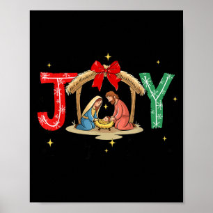 Poster Alegria Para O Mundo Jesus Cena De Natal Cristã C