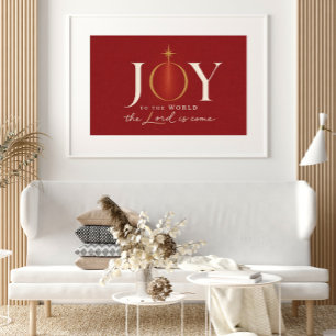 Poster ALEGRIA PARA O MUNDO Natal Cristão
