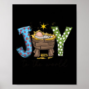 Poster Alegria Para O Mundo Por Jesus Cena De Natal