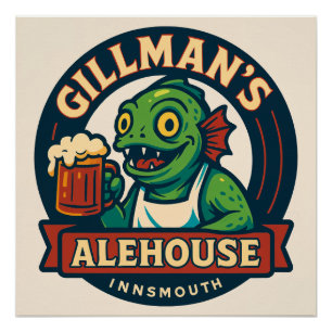 Pôster Alehouse de Gillman - Tapro Mais Amigo do Innsmout