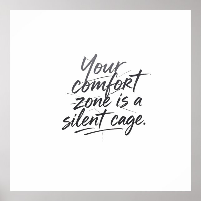 Poster Além da zona de conforto (Frente)