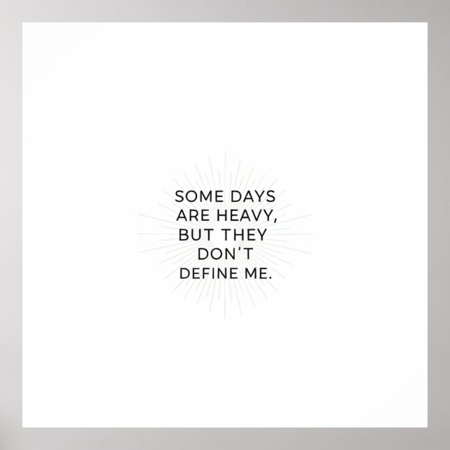 Poster Além dos dias pesados (Frente)