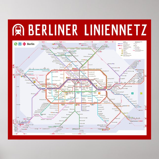 Poster alemanha: 2021/heute Berlin - (U/S/Tram) Netz (Frente)