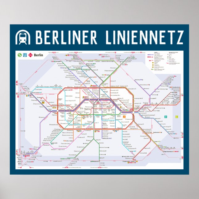 Poster alemanha: 2021/heute Berlin - (U/S/Tram) Netz (Frente)