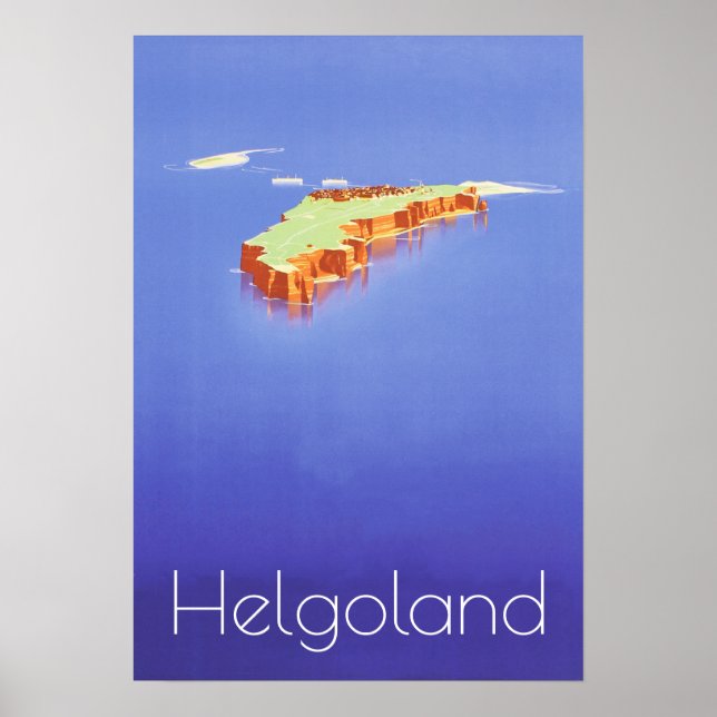 Poster "Alemanha: 2021/heute Nordsee - Helogland Reise (Frente)