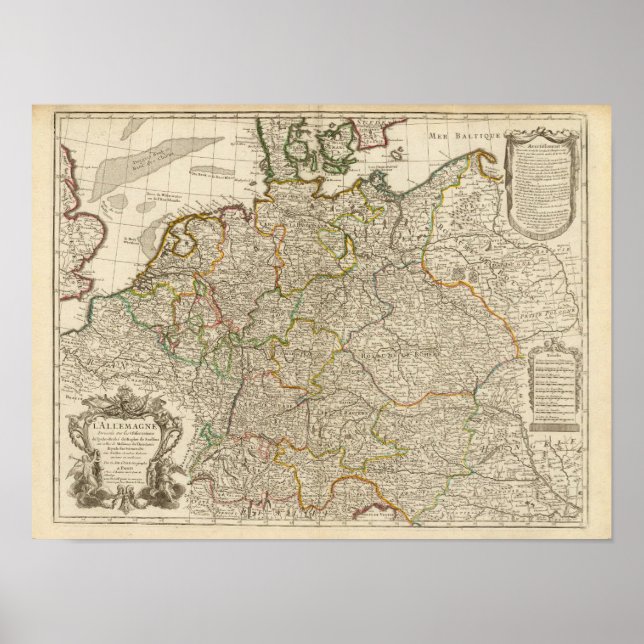 Pôster Alemanha, Áustria, Europa (Frente)