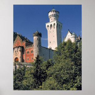 Poster Alemanha, Baviera, Castelo de Neuschwanstein.