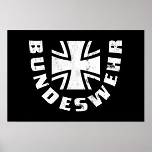 Poster Alemanha Bundeswehr, Luftwaffe, Força Aérea Alemã