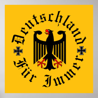 Poster Alemanha/Deutschland Para sempre/águia negra/cruz