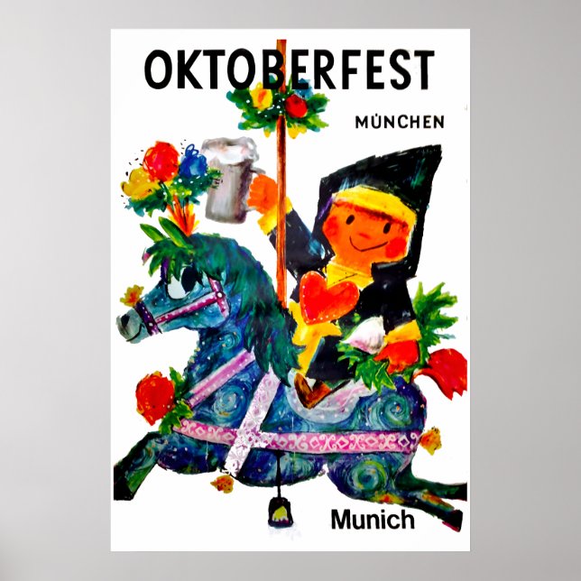 Poster Alemanha Oktoberfest Mich (Frente)