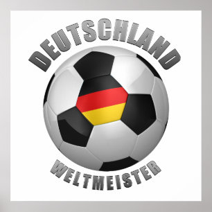 Poster Alemanha Weltmeister