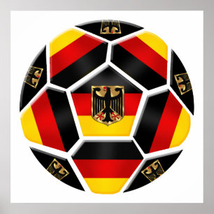 Pôster Alemão 2014 do fã de esportes do futebol de Bras