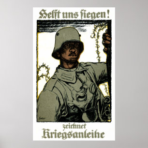 Poster alemão da ligação de guerra de WWI