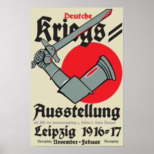 Poster alemão da propaganda WW1