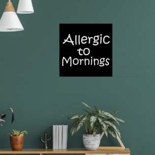 Poster Alergia à manhã