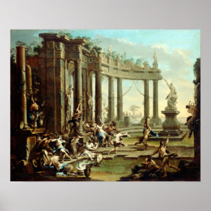 Poster Alessandro Magnasco Bacchanale