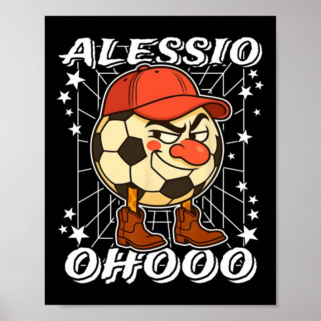 Poster Alessio Italian-brainrot Soccer Byll Clown Nose Co (Frente)