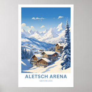 Poster Aletsch Arena Suiça