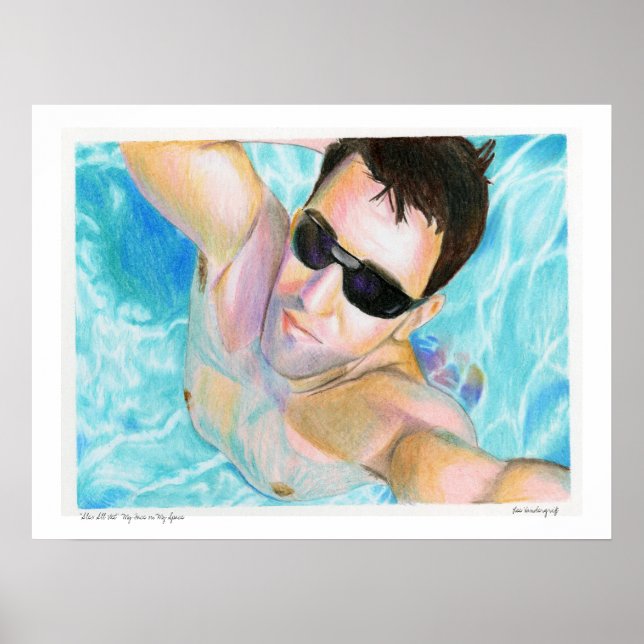 Poster "Alex All Wet" Minha Cara no Meu Spa... (Frente)