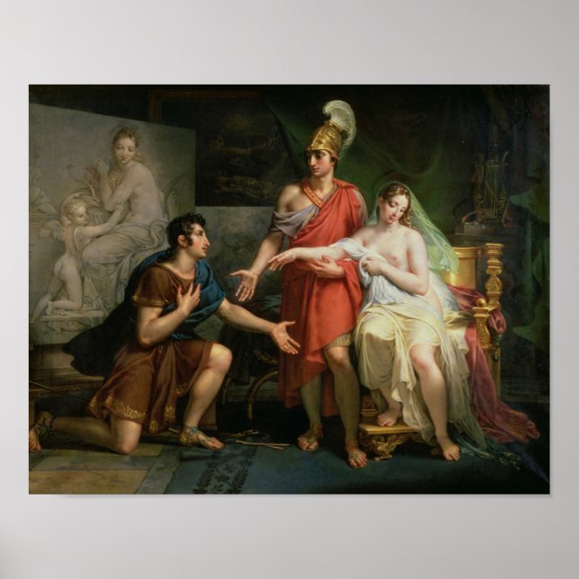 Poster Alexander, as mãos do Excelente sobre o Campaspe (Frente)