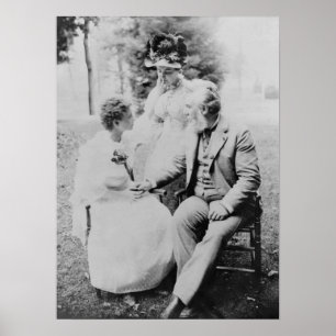 Poster Alexander Graham Bell com Helen Keller